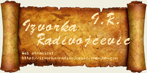 Izvorka Radivojčević vizit kartica